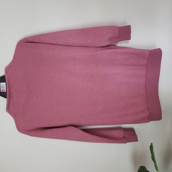 Gym Shark So Soft Sweater, pink, mock neck collar, longline tunic sweatshirt - Picture 8 of 11